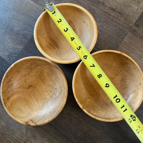 Natural Wooden Bowls Set - Picture 4 of 4